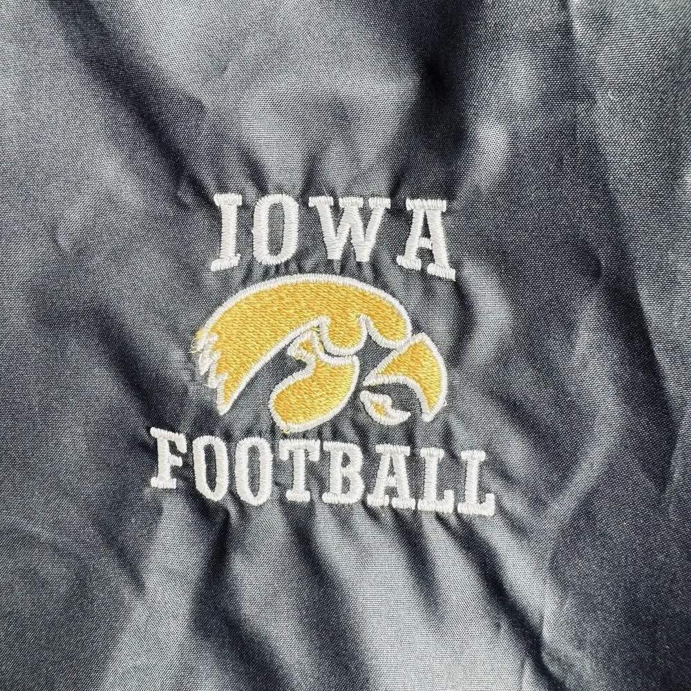 Vtg Nike Iowa‎ Football Windbreaker NEW Men L Center Swoosh Jacket 2003 Bowl Y2K